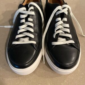 Women’s Black Leather Clark Sneakers